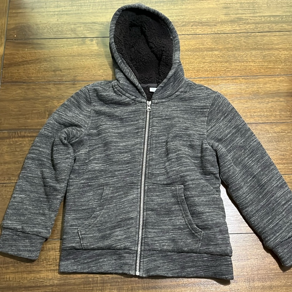 Old Navy Boys Sherpa Lined Zip Up Hoodie.
